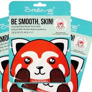 The Crème Shop Be Smooth, Skin! Animated Red Panda Face Mask New